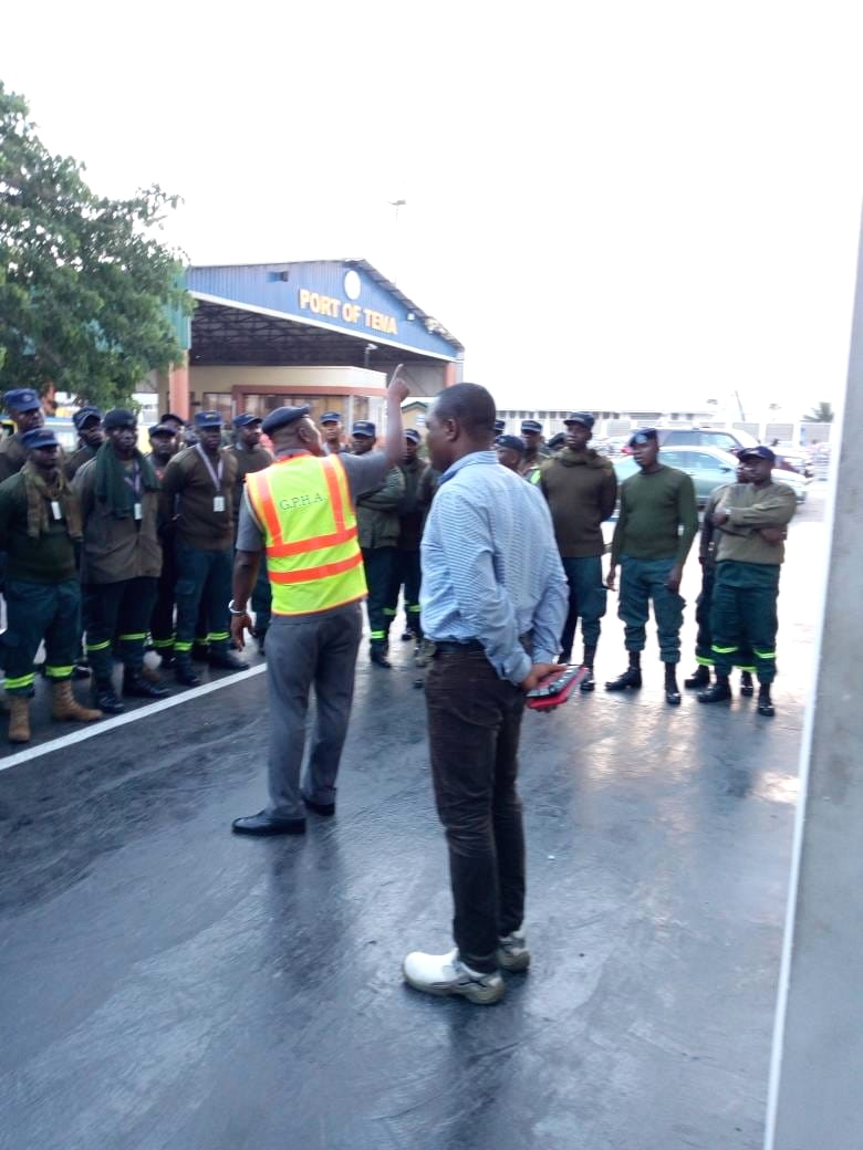 Port security briefing in progress