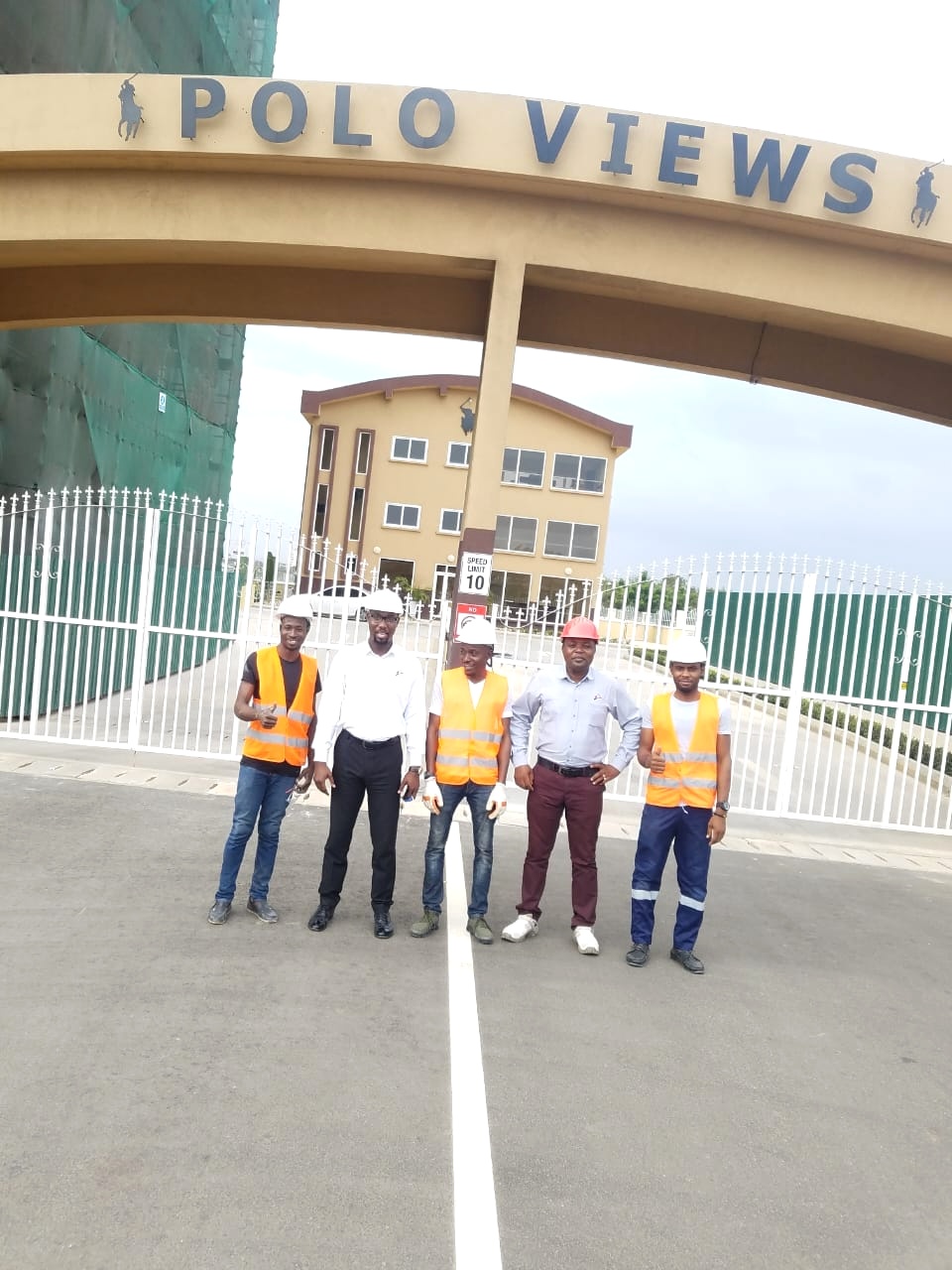 Security team at a site entrance