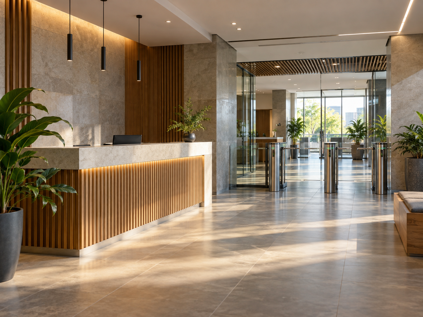 People-free controlled entrance with access point